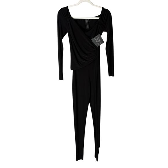 Norma Kamali Off Shoulder Sweetheart Catsuit Footie Evening Party Statement S - Picture 3 of 12